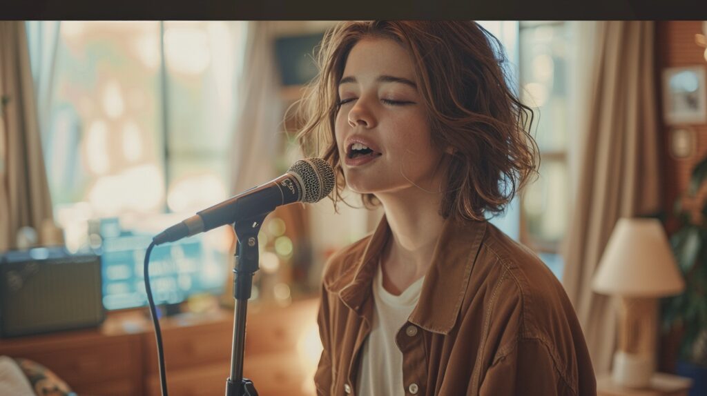 home-karaoke-woman-singing