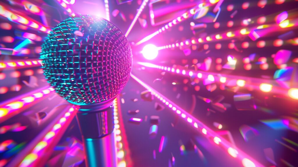 karaoke-microphone-disco-lights