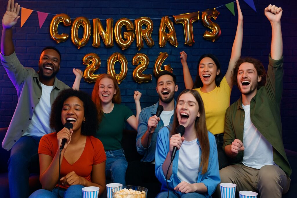 karaoke-end-year-party-congrats-friends