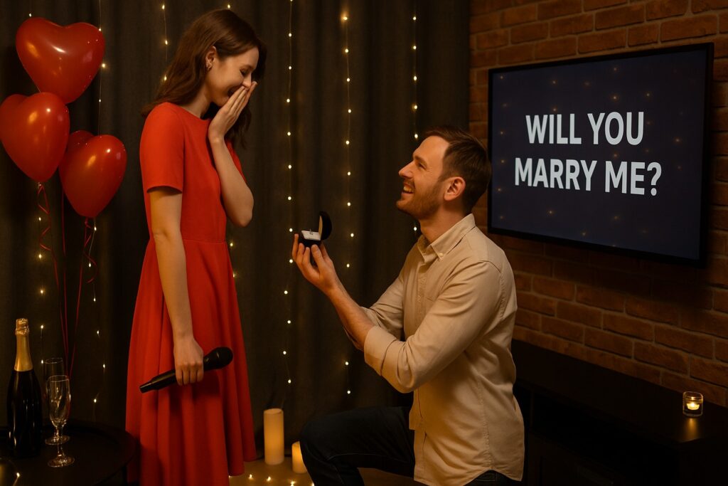 karaoke-proposal-kneeling-with-ring-screen