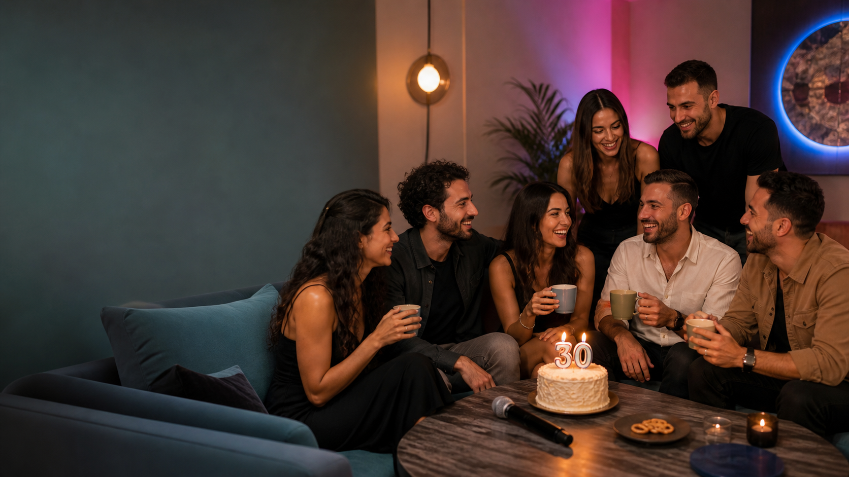 חברים חוגגים יום הולדת 30 בלופט פרטי בירושלים