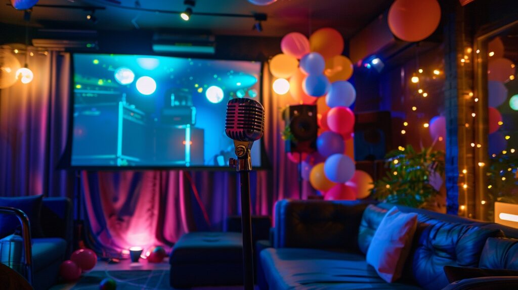 karaoke-night-setup